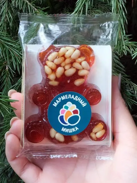 Мармелад сосновый МИШКА на пектине с кедровыми орешками Мармелад сосновый МИШКА на пектине с кедровыми орешками