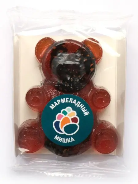 Мармелад сосновый МИШКА на пектине с сосновой шишкой